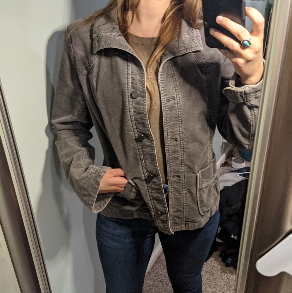 Gray corduroy jacket